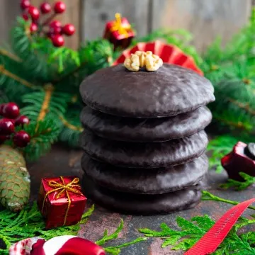 Walnuss Zartbitter schokoliert (Elisenlebkuchen, schokoliert)