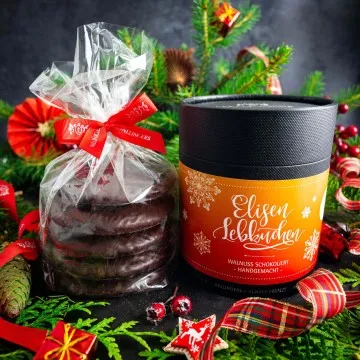 Walnuss Zartbitter schokoliert (Elisenlebkuchen, schokoliert)