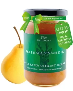Waidmannsheil (Williams-Christ-Birne) - Fruchtaufstrich, handgerührt Kupferkessel