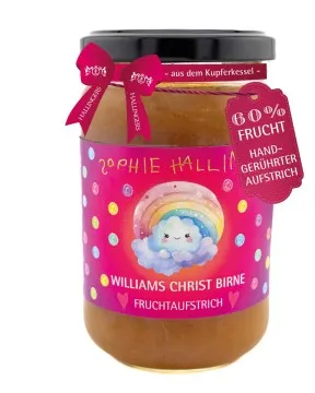 Sophies Birne (Williams-Christ-Birne) - Fruchtaufstrich, handgerührt Kupferkessel