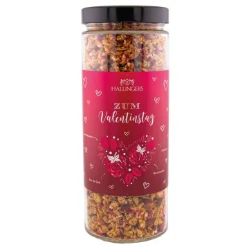 Zum Valentinstag, pink (Beeren-Müsli)