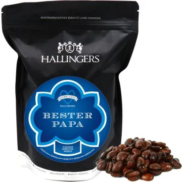 Bester Papa (Aromabeutel) - Vatertagsgeschenk Gourmet-Kaffee, schonend langzeit-geröstet für Papa Vater Opa (500g)