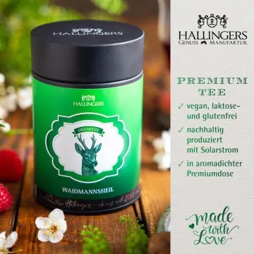 Waidmannsheil Wilde Waldbeere (mit Hibiskus, Holunder & Attichbeere) - Früchtetee, loser Tee Geschenkdose