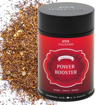 Power Booster (Premiumdose) - Loser Roibusch-Tee/Rooibos mit Mandel, Vanille & Orange (120g)