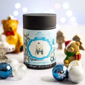 Weihnachtsgrüße Eisbär (Früchtetee)