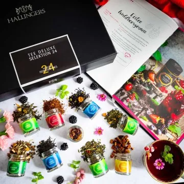 24er Tee-Set & Happiness is handgemacht (24 Winter-Tees im Glas)