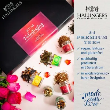 Zum Valentinstag (24 Tees im Glas)