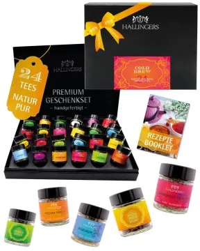 ColdBrew Kaltaufguss Orange-Pink (24 Tees & Coldbrew im Glas)