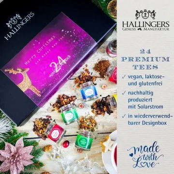 Merry Christmas - Happy New Year (24 Winter-Tees im Glas)