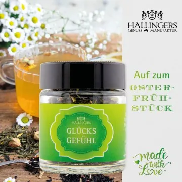 Fröhliches Osterfest (3 Tees im Glas)