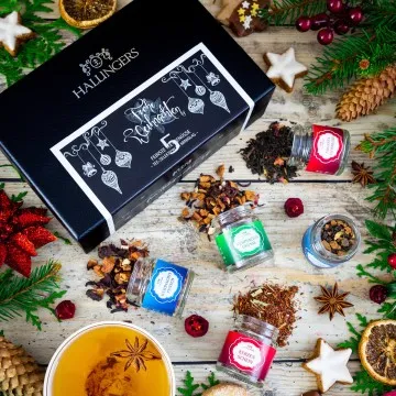 Frohe Weihnachten WHITE (5 Winter-Tees im Glas)