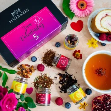Zum Valentinstag (5 Tees im Glas)