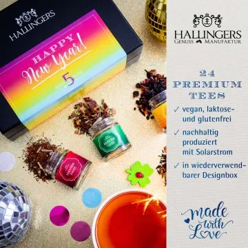 Happy New Year Color (5 Tees im Glas)