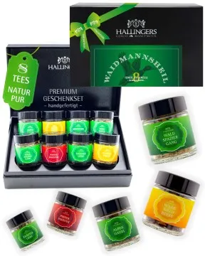Waidmannsheil - Tee-Set, 8x loser Tee Geschenkbox
