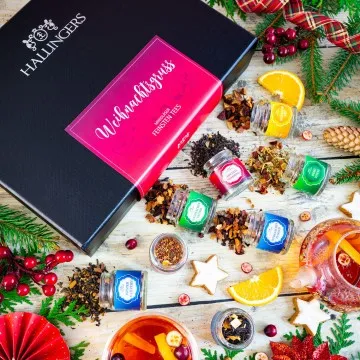 Weihnachtsgruß (12 Winter-Tees im Glas)