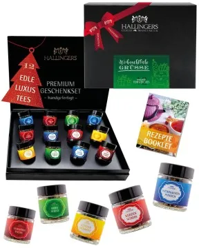 Weihnachtliche Grüße (12 Winter-Tees im Glas)