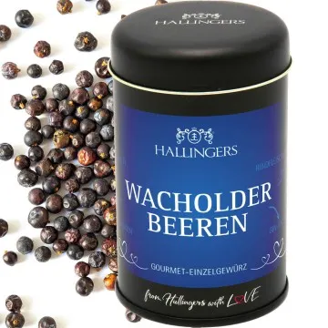 Wacholderbeeren (Aromadose) - Basis-Gewürz für Wildgulasch, Rindfleisch-Eintopf & Gin-Sauce (90g)