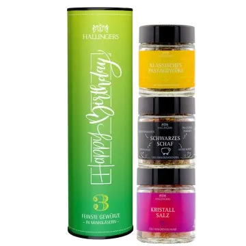 Happy Birthday - green (3 Kochgewürze im Glas)