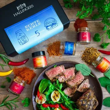 Echte Kerle (5 BBQ-Gewürze im Glas)