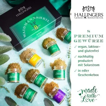 Waidmannsheil - Gewürz-Set, 8er Geschenkbox & Booklet