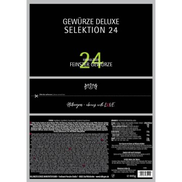 24er Gewürz-Geschenk-Set, Gewürze aus aller Welt (445g) - Gewürze Deluxe Selektion 24 (Set)
