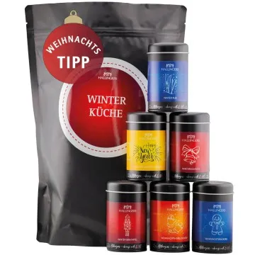 Winterküche (Bundle) - Wundertüte XXL Gourmet Gewürze Geschenkset mit 6 Aromadosen - Gewürzmischungen für Weihnachten (685g)