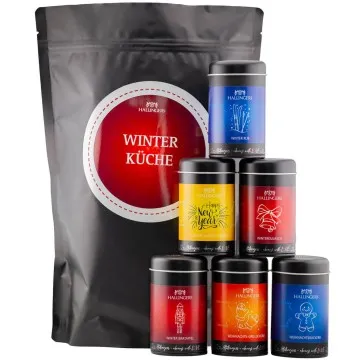 Winterküche (Bundle) - Wundertüte XXL Gourmet Gewürze Geschenkset mit 6 Aromadosen - Gewürzmischungen für Weihnachten (685g)