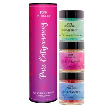 Pure Entspannung (3 Badesalze im Glas)