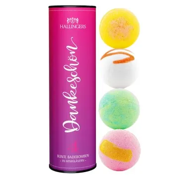 Dankeschön (4 Badebomben im Mix)