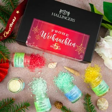 Frohe Weihnachten (5 Badesalze im Glas)