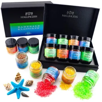 Badesalz Klassiker - Blue (8 Badesalze im Glas)