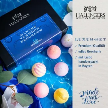 Männer Verwöhn-Programm - Badebomben-Set, 8 Badekugeln Bath Bomb