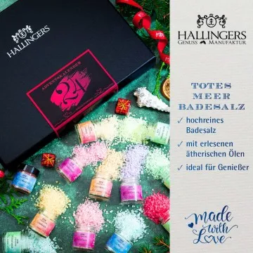 Deluxe Winterkalender (24 Badesalze im Glas)