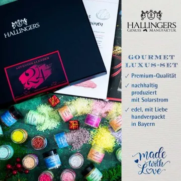 Deluxe Winterkalender (24 Badesalze im Glas)