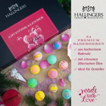 Luxury Bath Bombs Adventskalender Red (24 Badebomben)
