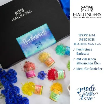 Dankeschön - Badesalze-Set, 24x Badezusatz Totes Meer