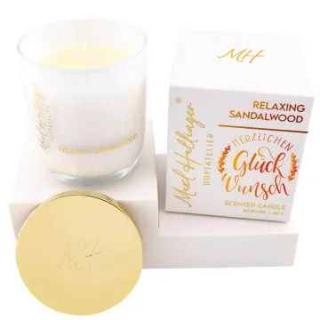 Herzlichen Glückwunsch (Sandelholz-Duftkerze)