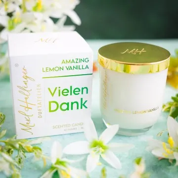 Vielen Dank (Zitrone-Vanille-Duftkerze)