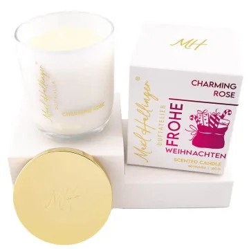 Frohe Weihnachten Geschenke (Rosen-Duftkerze)