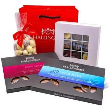 Muttertag & Vatertag Bag Red (Geschenkkorb)