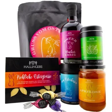 Gruß vom Osterhasen - pink (Geschenkkorb)