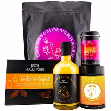 Gruß vom Osterhasen - purple (Geschenkkorb)