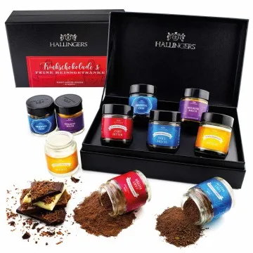 Trinkschokolade & feine Heißgetränke (5 Trinkpulver im Glas)