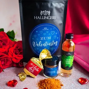 Zum Valentinstag - Blue (Geschenkkorb)