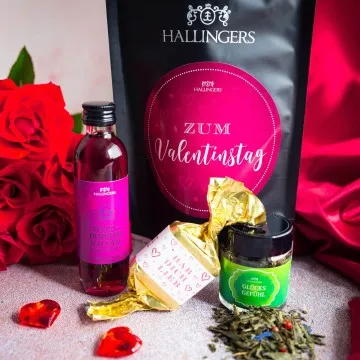 Zum Valentinstag - Pink (Geschenkkorb)