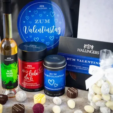 Zum Valentinstag - Blue XXL (Geschenkkorb)