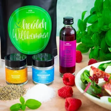 Herzlich willkommen (Geschenkkorb)