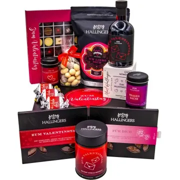 Zum Valentinstag pink (Geschenkkorb)