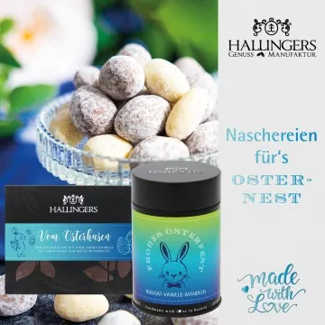 Gruß vom Osterhasen blue (Geschenkkorb)