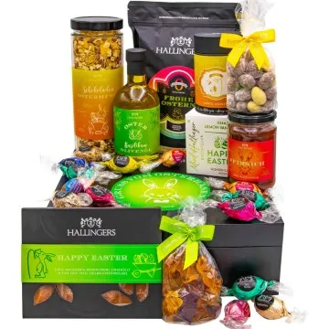 Gruß vom Osterhasen green (Geschenkkorb)